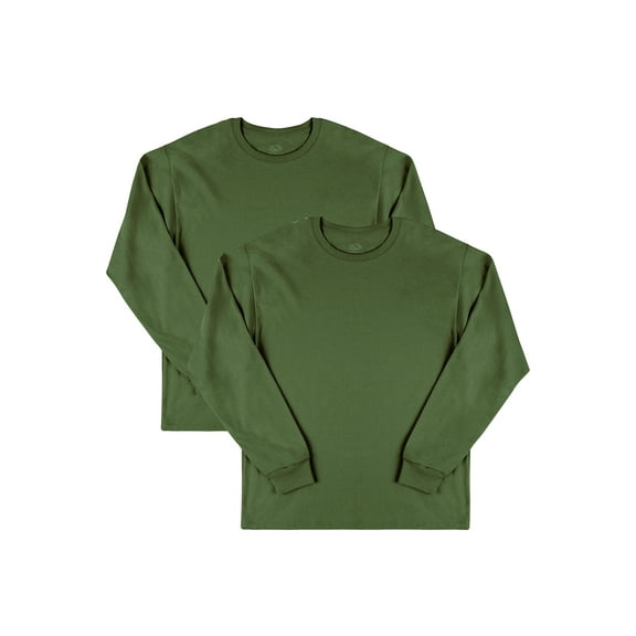 Fruit of the Loom Men's Eversoft Long Sleeve T-Shirt, 2 Pack