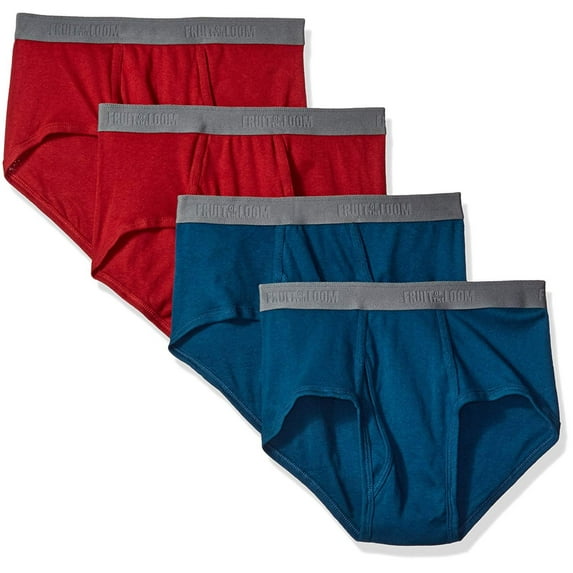 Fruit of the Loom Men's Fashion Brief (4 Pack), Assorted X-Large