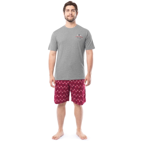 Fruit of the Loom Men's Father's Day Americana Graphic Sleep T-shirt and Pajama Short Set, Sizes S-XL