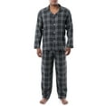 Fruit of the Loom Men's Flannel Pajama Top and Bottom Pajama Set