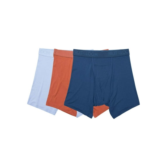 Fruit of the Loom Men's Fruitful Threads Boxer Briefs, 3-Pack