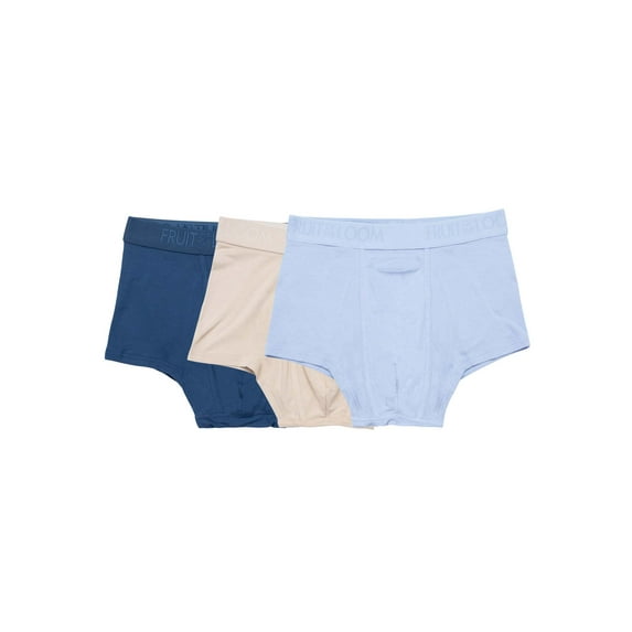Fruit of the Loom Men's Fruitful Threads Trunk Boxer Briefs, 3-Pack