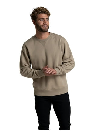 Fruit of the Loom Mens Pullover Hoodies and Sweatshirts in Mens Hoodies and Sweatshirts Beige Walmart