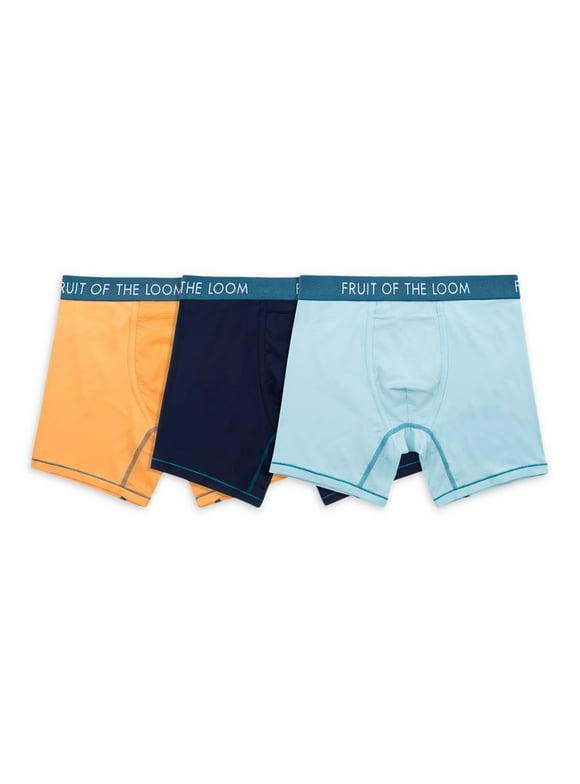 Fruit of the Loom Men's Getaway Collection Boxer Briefs, 3 Pack