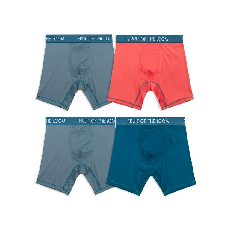 Fruit of the Loom Men s Getaway Collection Long Leg Boxer Briefs 3 1 Bonus Pack Walmart