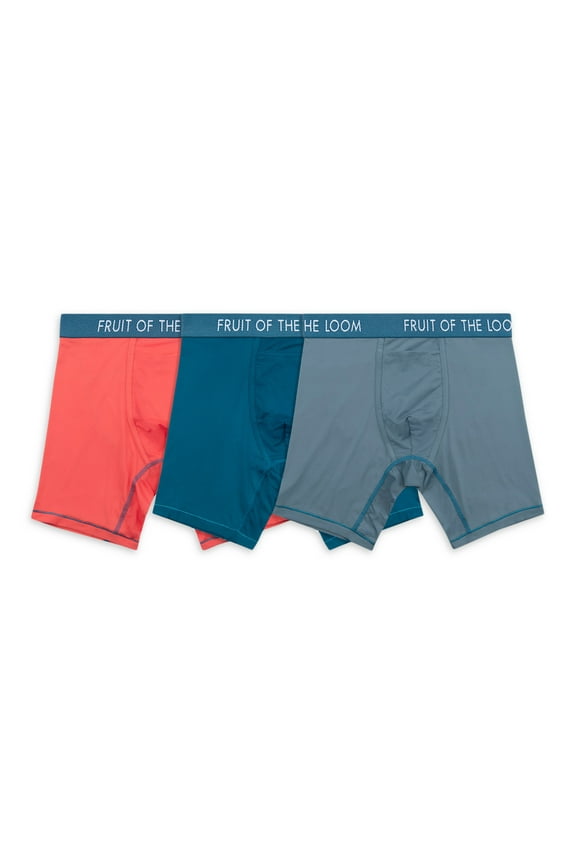 Men's Getaway Collection Long Leg Boxer Briefs, 3-Pack