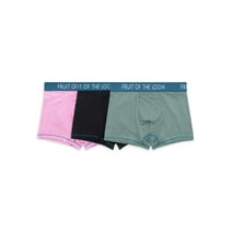 Fruit of the Loom Men's Getaway Collection Trunk Boxer Briefs, 3 Pack