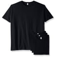 thumbnail image 1 of Fruit of the Loom Men's Lightweight Cotton Crew T-Shirt Multipack, Black 4 Pack, XX-Large, 1 of 3