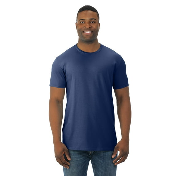 Fruit Of The Loom Mens Sofspun Short Sleeve T-Shirt (Pack of 4) 4 J Navy