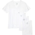thumbnail image 1 of Fruit of the Loom Men's Lightweight Cotton V-Neck Short Sleeve T-Shirts, White, 3XL - 5 Pack, 1 of 3