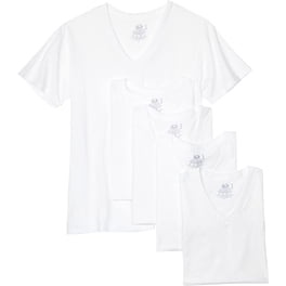 Lot De 6 T-shirts Homme Fruit Of The Loom - Col V - Coupe Classique - Sans Étiquette - Confortable