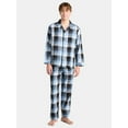 thumbnail image 1 of Fruit of the Loom Men's Long Sleeve Cotton Pajama Top and Pants Sleep Set, 2-Piece, Sizes S-4XL, 1 of 4