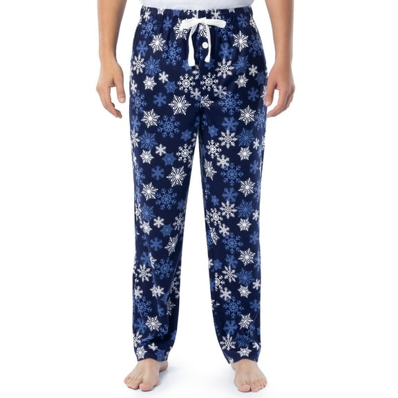 Fruit of the Loom Men's Matte Fleece Holiday Print Pajama Pants, Sizes S-5XL