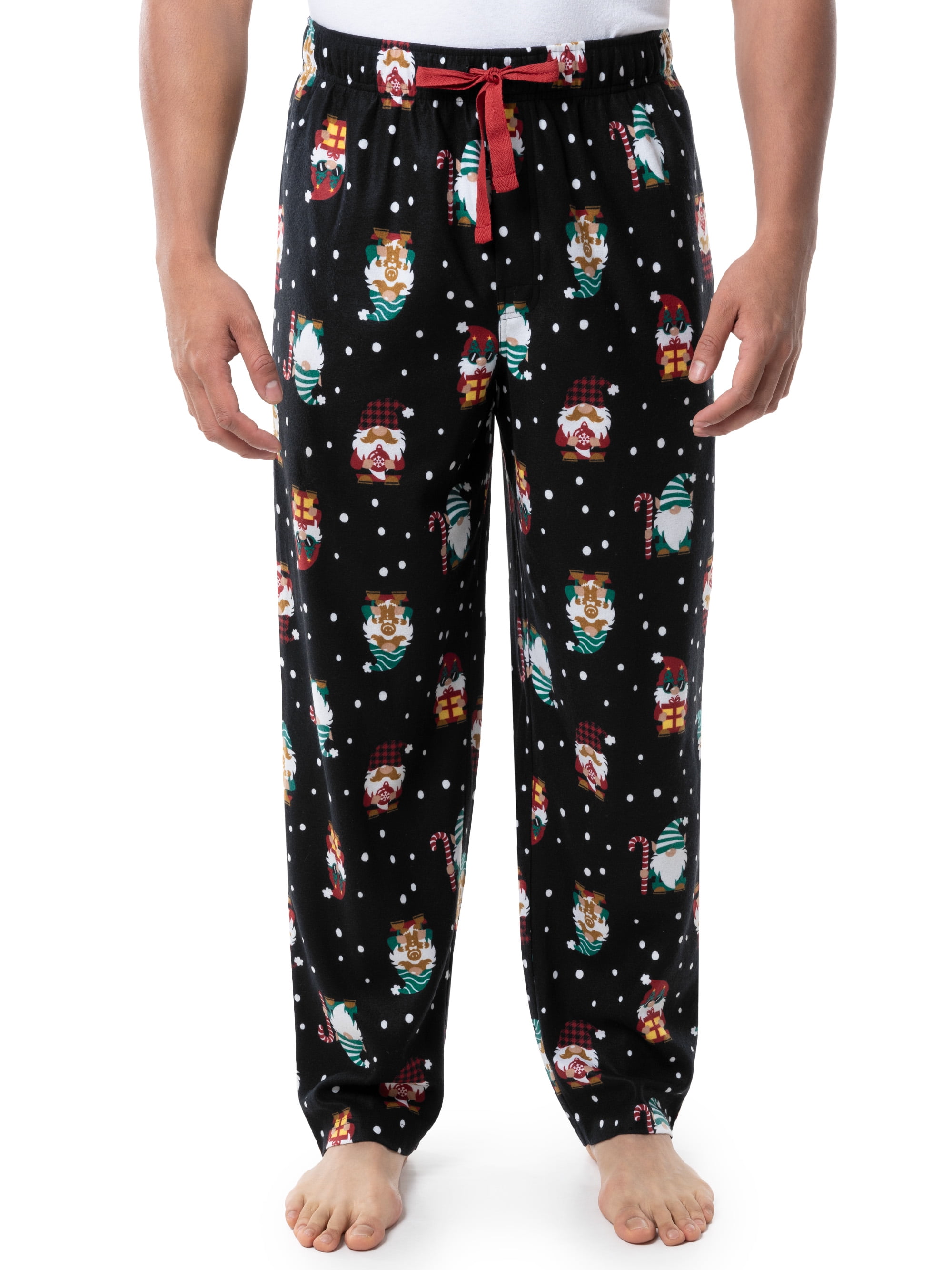 Fruit of the Loom Men's Matte Fleece Holiday Print Pajama Pants, Sizes ...
