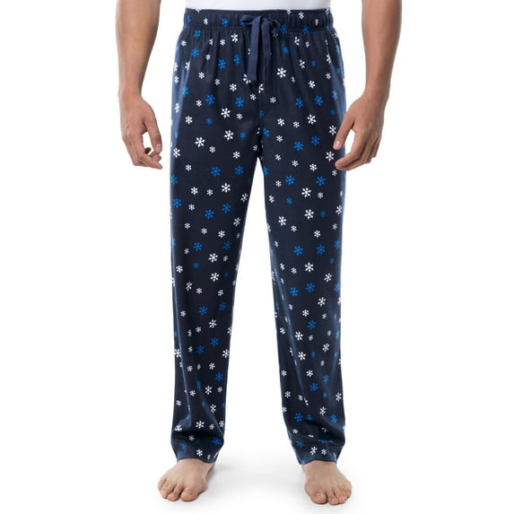 Fruit of the Loom Men's Matte Fleece Holiday Print Pajama Pants, Sizes S-5XL