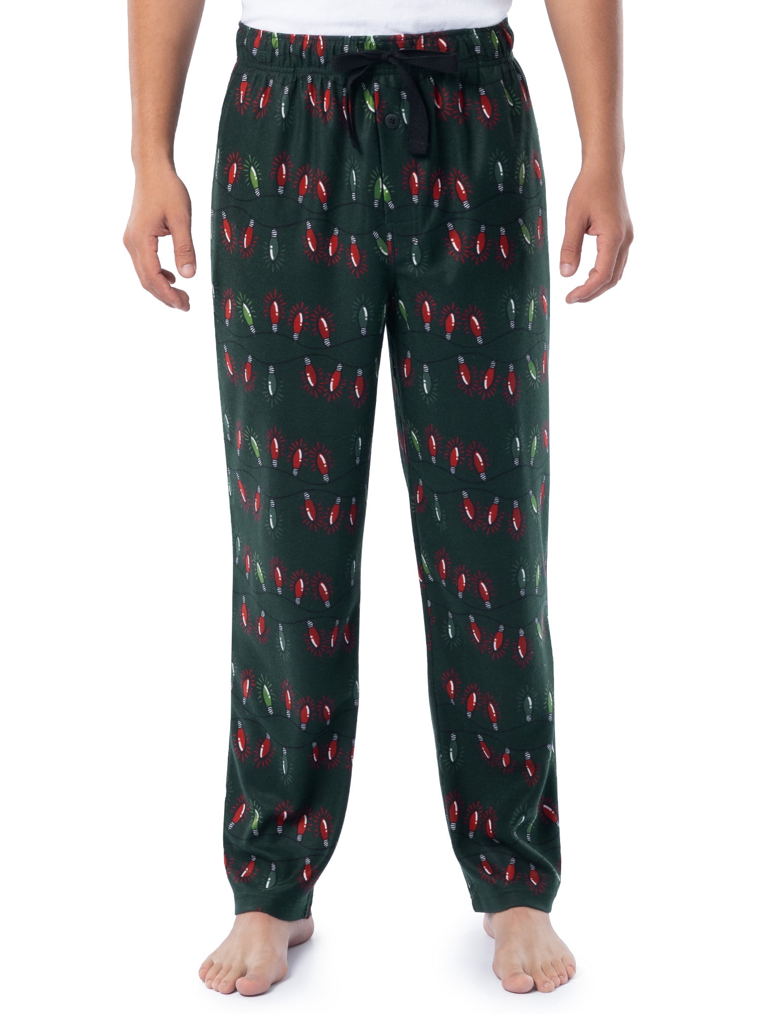 Fruit of the Loom Men's Matte Fleece Holiday Print Pajama Pants, Sizes S-5XL