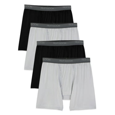 Fruit of the Loom Men's Micro-Stretch Boxer Briefs, 4-Pack