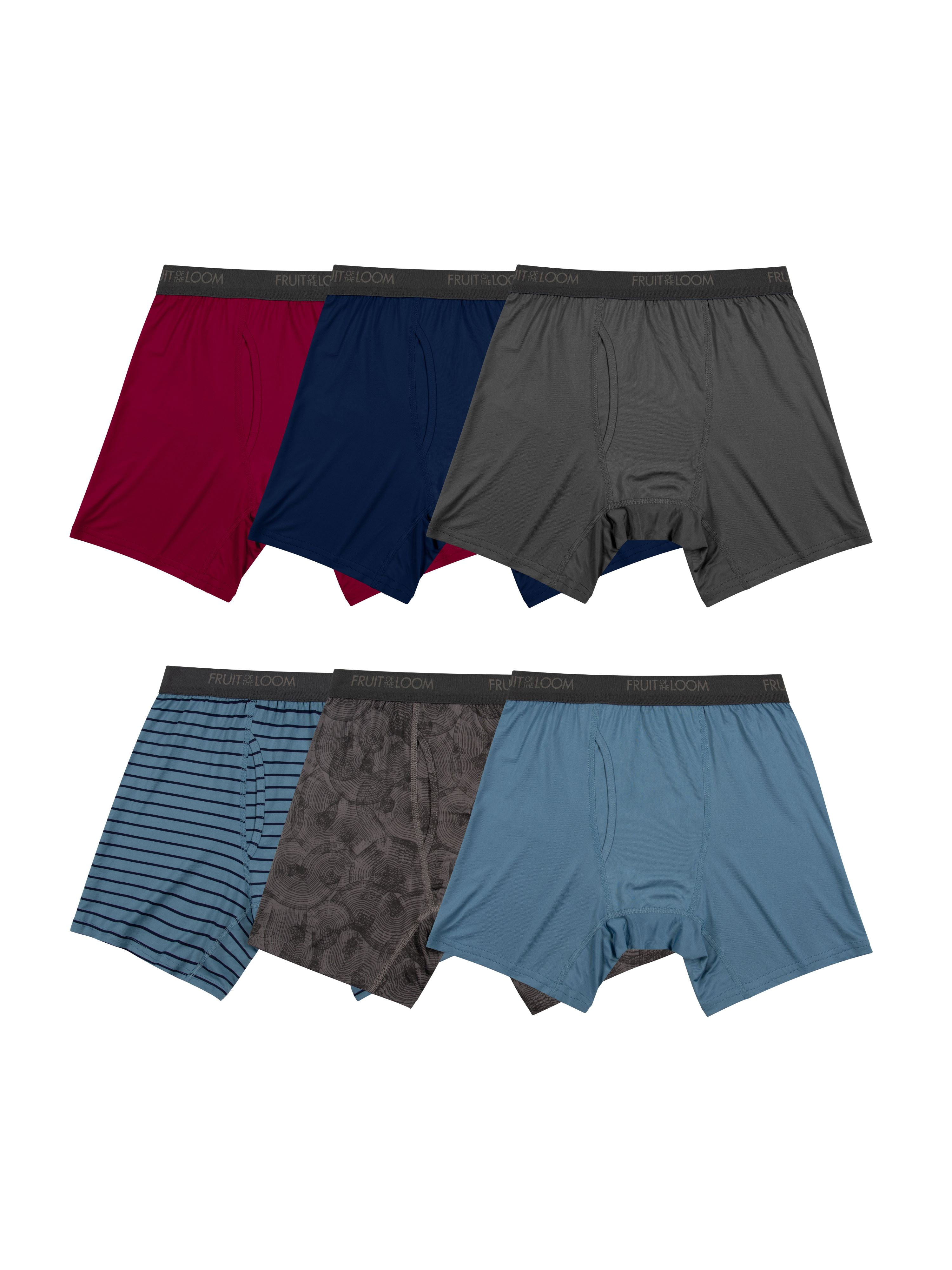 Fruit of the Loom Men's Micro-Stretch Boxer Briefs 6-Pack