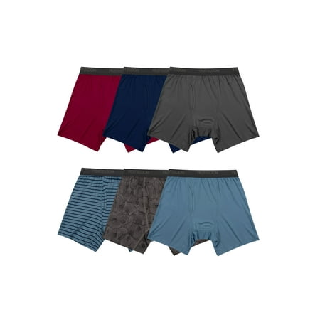 Fruit of the Loom Men's Micro-Stretch Boxer Briefs, 6-Pack