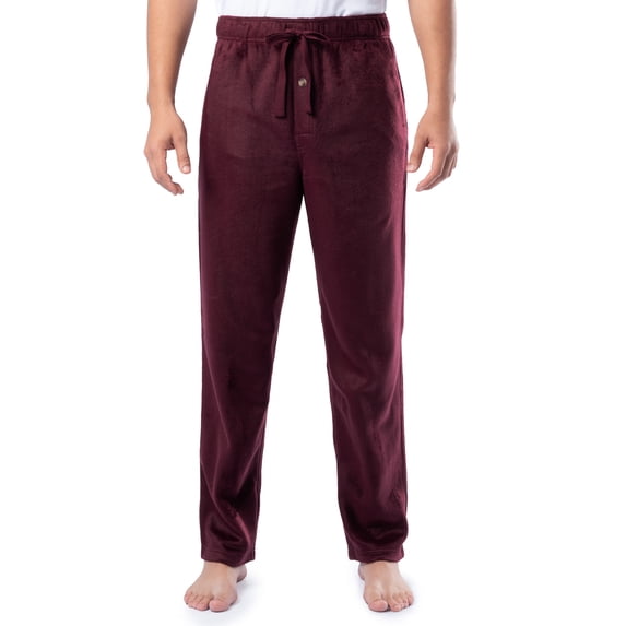 Fruit of the Loom Men's Microsueded Solid Fleece Sleep Pant, Sizes S-XL