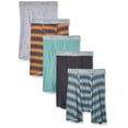 thumbnail image 1 of Fruit of the Loom Men's No Ride Up Boxer Brief, Stripe/Solid - Traditional Fly, X-Large, 1 of 4