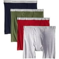 thumbnail image 1 of Fruit of the Loom Men's No Ride Up Traditional Fly Boxer Briefs, Assorted - Small, 6 Pack, 1 of 3