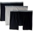 thumbnail image 1 of Fruit of the Loom Men's No Ride Up Traditional Fly Boxer Briefs,Assorted 3 Pack,X-Large, 1 of 5