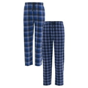 Fruit of the Loom Men's Plaid Fleece Pajama Pant 2-Pack, Sizes S-5XL