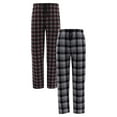 thumbnail image 1 of Fruit of the Loom Men's Plaid Fleece Pajama Pant 2-Pack, Sizes S-5XL, 1 of 12