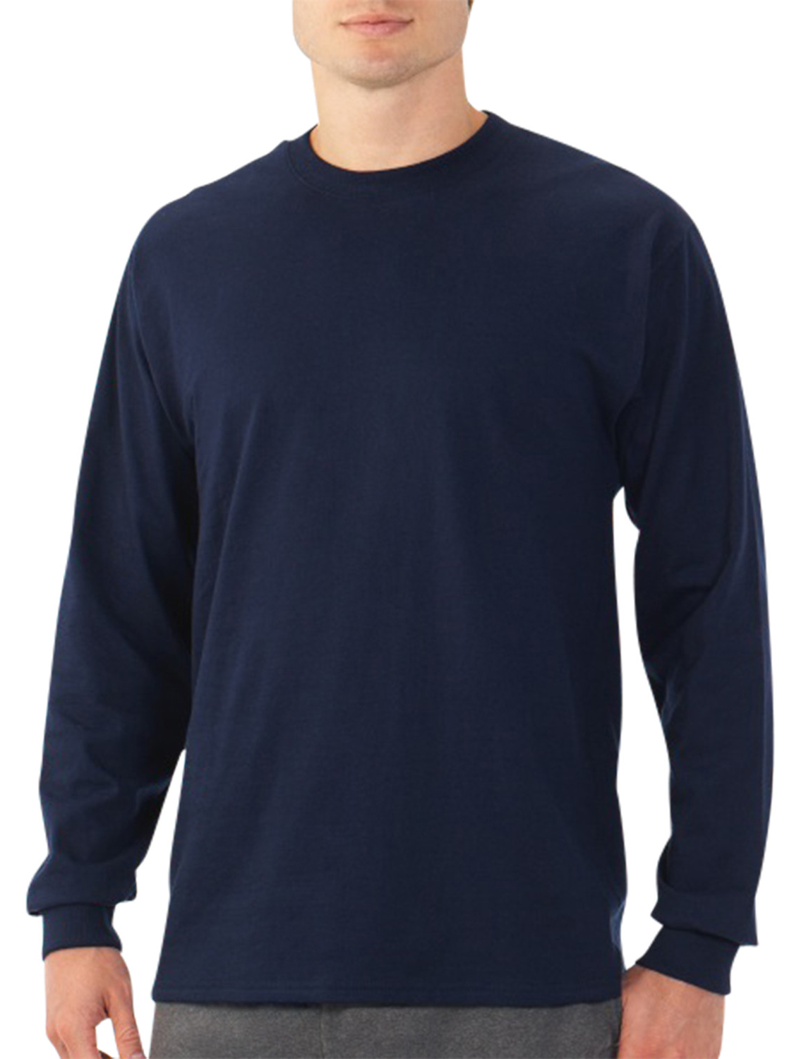 Fruit of the Loom Men's Platinum EverSoft Long Sleeve T-Shirt, Available up to size 4X - image 1 of 6