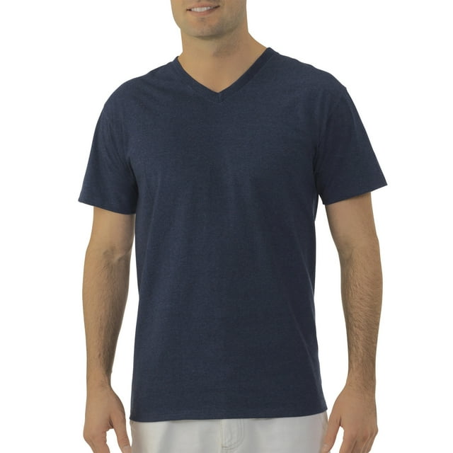 Fruit of the Loom Men's Platinum Eversoft Short Sleeve V Neck T Shirt, up to Size 4XL