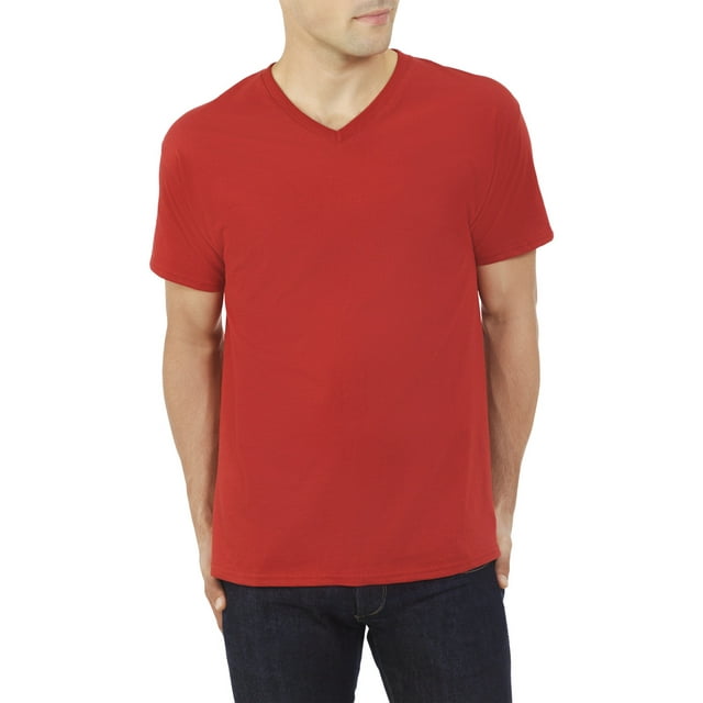 Fruit of the Loom Men's Platinum Eversoft Short Sleeve V Neck T Shirt ...