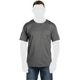 thumbnail image 1 of Fruit of the Loom Men's Pocket T-Shirts 4 Pack Charcoal 2X, 1 of 1