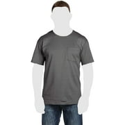 FRUIT OF THE LOOM Men's Pocket T-Shirts 4 Pack Charcoal 2X