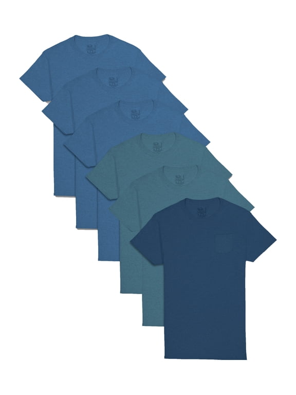 Men's Eversoft Pocket T-Shirts Undershirts, 6-Pack