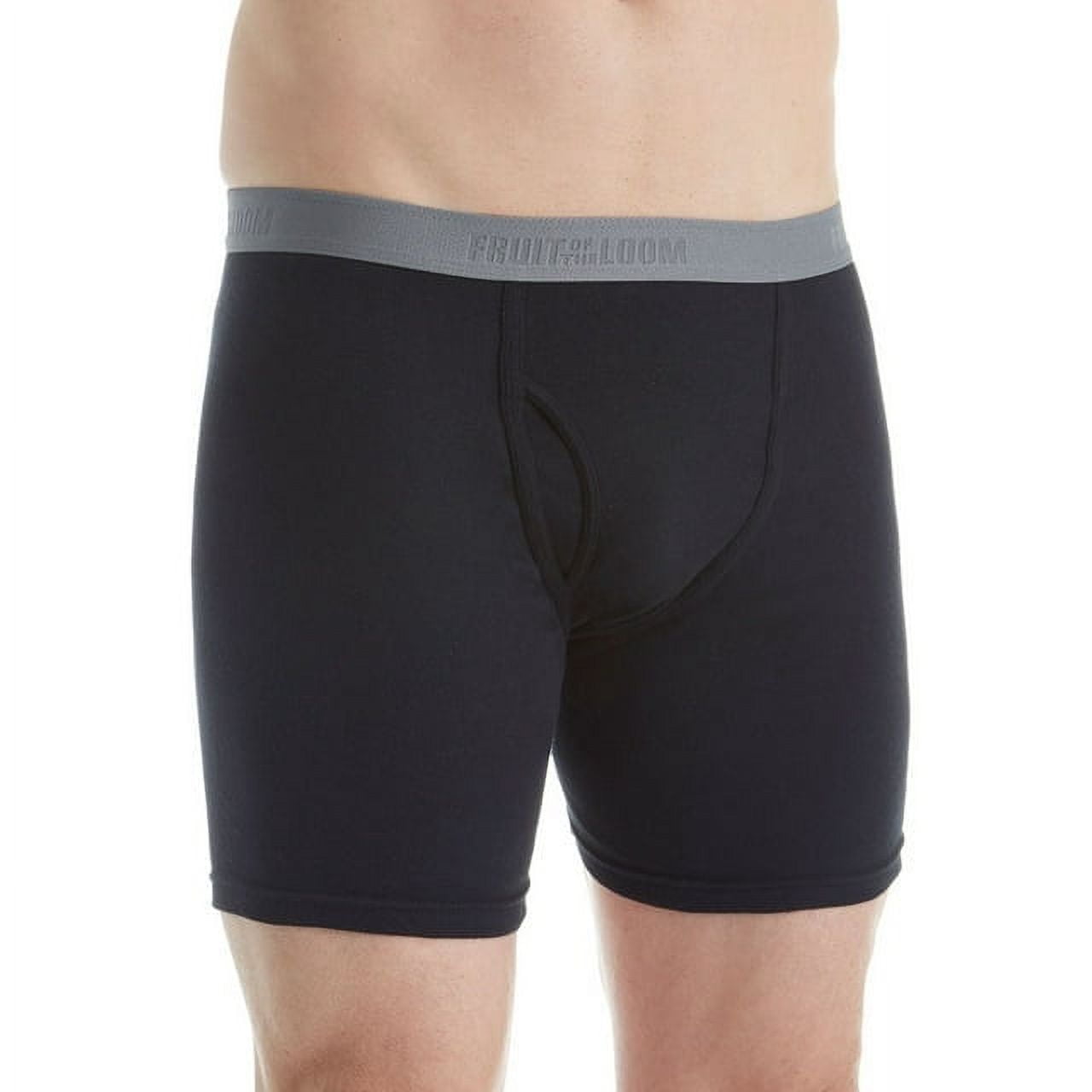Fruit of the Loom Men's Premium Boxer Brief 4 Pack, Black Large ...