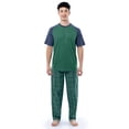 thumbnail image 1 of Fruit of the Loom Men's Raglan Short Sleeve T-shirt and Plaid Pajama Sleep Pant Set, Sizes S-2XL, 1 of 11