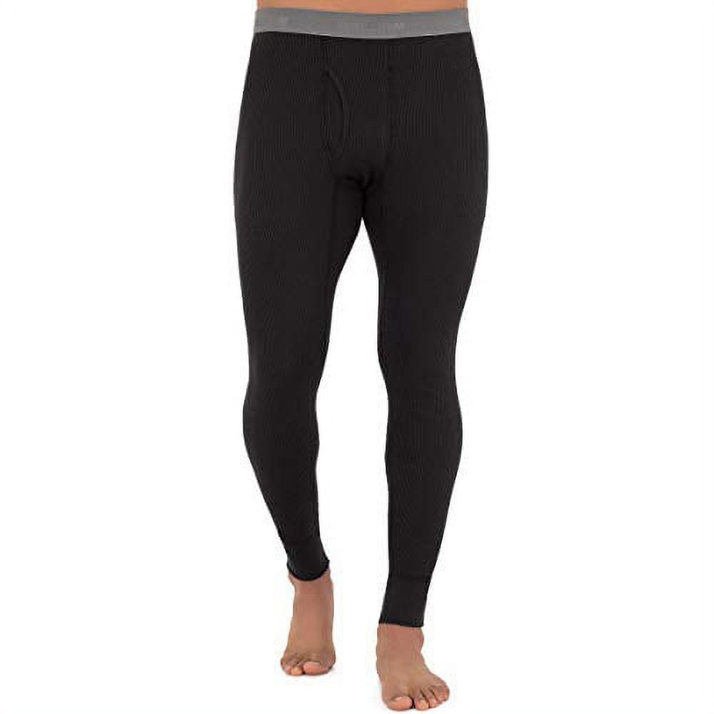 Fruit of the Loom Men s Recycled Premium Waffle Thermal Underwear Bottom 1 2 3 and 4 Packs Black X Large Walmart