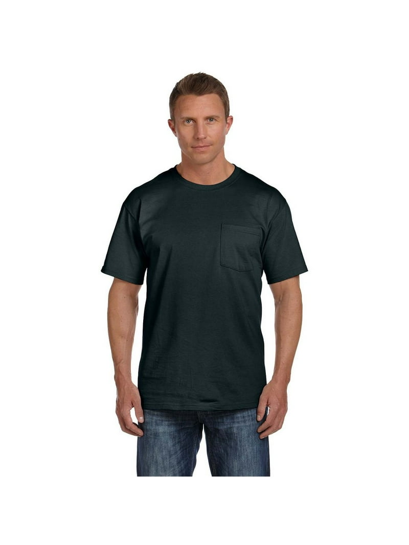 Fruit of the Loom Men's 100% Cotton Short Sleeve Pocket T-Shirt