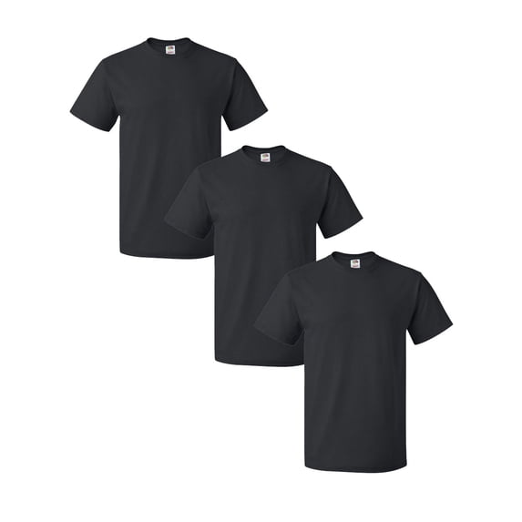 Fruit of the Loom Men's Short Sleeve Crew Neck Classic Cotton T-Shirts, 3 Count