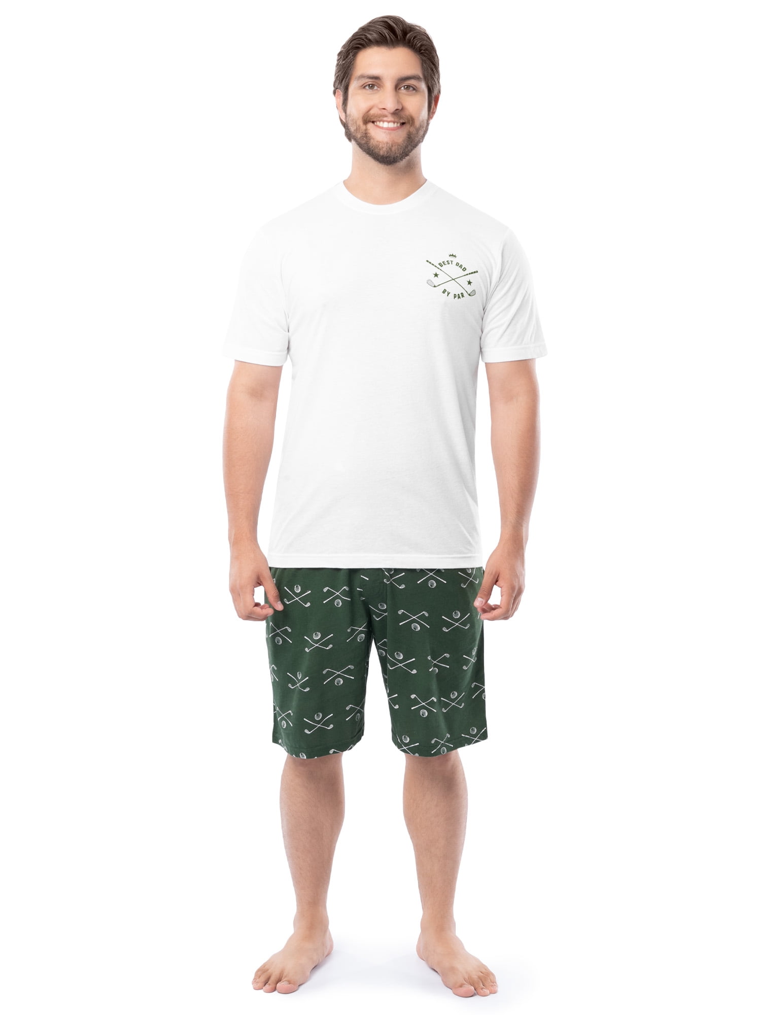 Fruit of the Loom Men's Father's Day Americana Graphic Sleep T-shirt and Pajama Short Set, Sizes S-XL