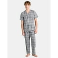 thumbnail image 1 of Fruit of the Loom Men's Short Sleeve Pajama Top and Pants Sleep Set, 2-Piece, Sizes S-4XL, 1 of 4