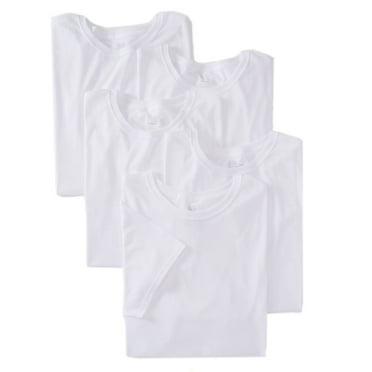 Fruit of the Loom Men's White Crew T-Shirt, White, XXX-Large (Pack of 5)