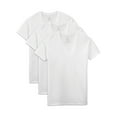 Fruit of the Loom Men's Short Sleeve White V Neck Undershirts, 3 Pack