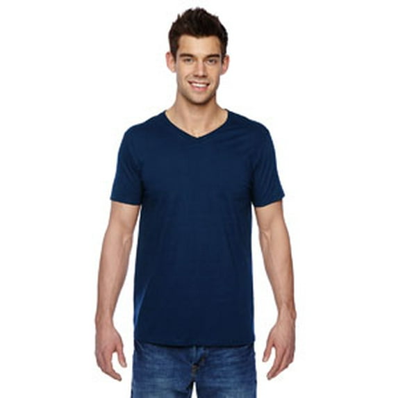 Fruit of the Loom Men's Shoulder Taping Cotton Jersey V Neck T-Shirt