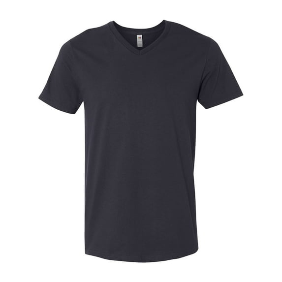 Fruit of the Loom Men's Shoulder Taping Cotton Jersey V Neck T-Shirt