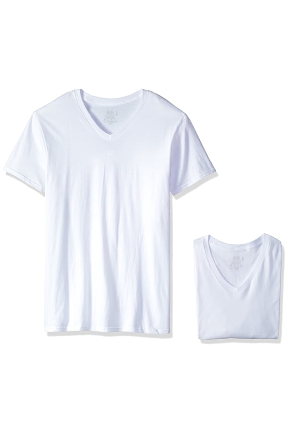 Men's Size 3-Pack Premium Man V-Neck, White ice, 2X-Large Tall