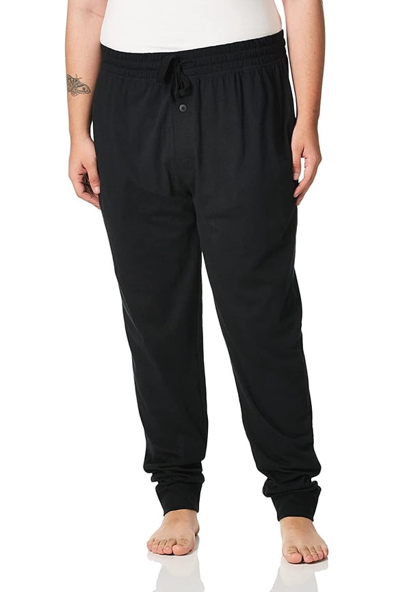 Men's & Big & Tall Men's Sleep Jersey Jogger Sleep Pant, Sizes S-6XL & LT-3XLT