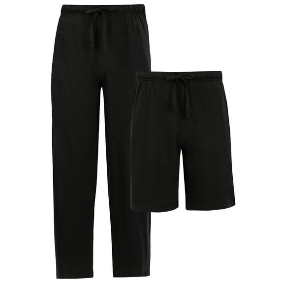 Fruit of the Loom Men's Sleep Short and Pant Bundle, 2-Pack, Sizes S-XL