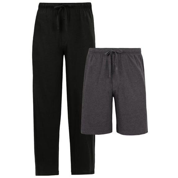 Fruit of the Loom Men's Sleep Short and Pant Bundle, 2-Pack, Sizes S-XL